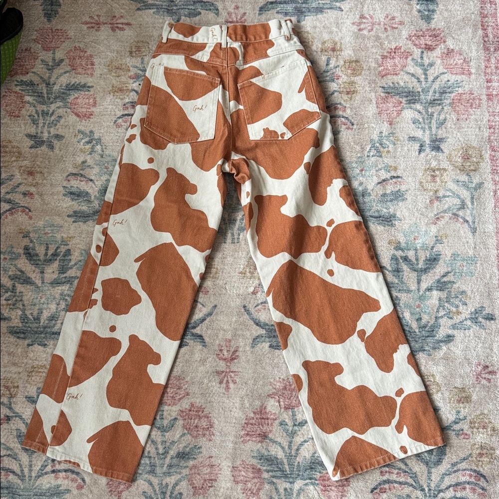 Lisa Says Gah Robyn Cow Print Jean - Picture 4 of 4